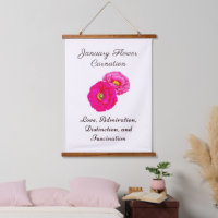January Birth Month Flower Carnation Elegant Flora