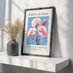 january Birth Month Flower Market Canvas Print