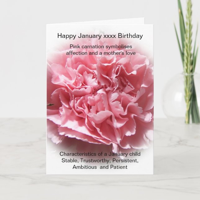 January Birthday Card (Front)