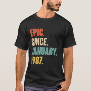 January Birthday Gift - Vintage Epic Since January T-Shirt