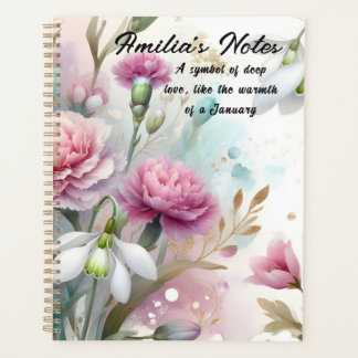 January birthday gifts January Birth flowers  Planner