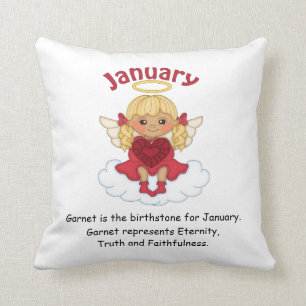 January Birthstone Angel Blonde Cushion