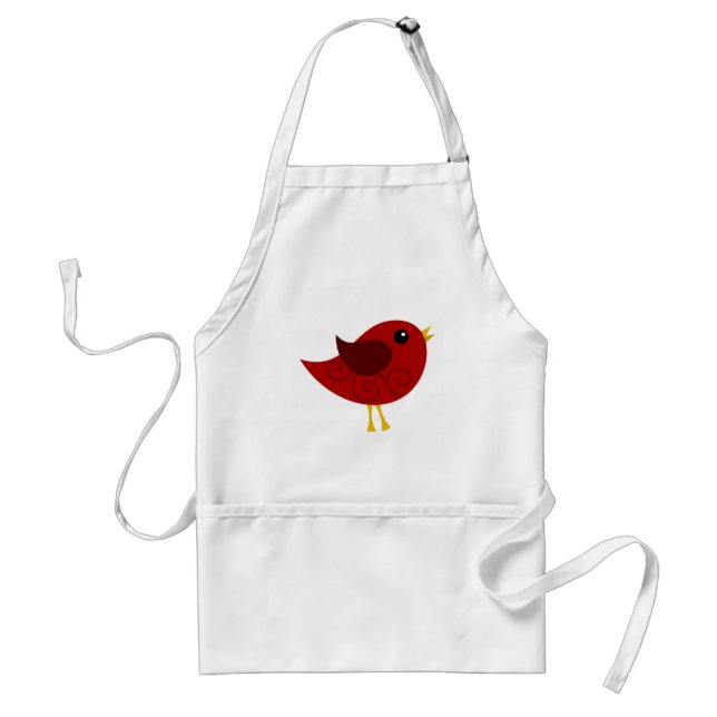 January Birthstone Bird Standard Apron (Front)
