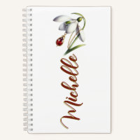 January Bloom & Birthstone Personalised Bookmark