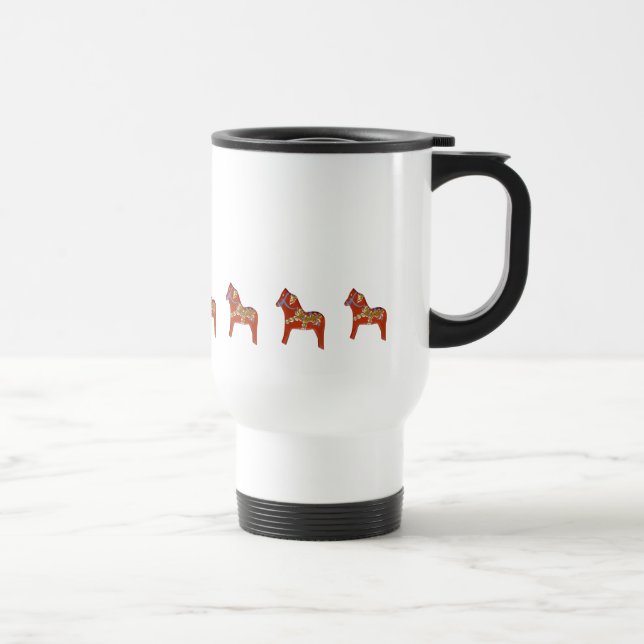 January Dala Horse Travel Mug (Right)