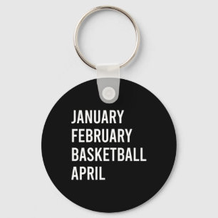 January February Bysketbyll April Fun Bysketbyll S Key Ring