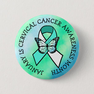 January is Cervical Cancer Awareness Month Button