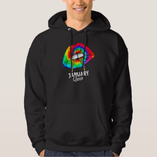 January Queen Birthday Capricorn Zodiac Tie Dye Li Hoodie