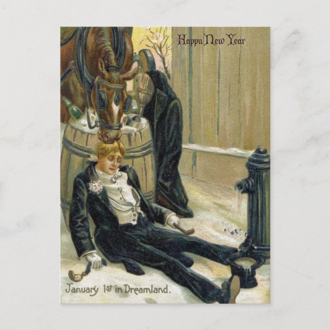 January the First in Dreamland Postcard (Front)