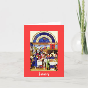 January - the Tres Riches Heures du Duc de Berry Card