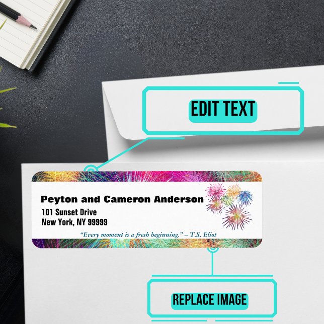 January Themed Personalised Address (Please enjoy our mailing labels. There is one for every month.)