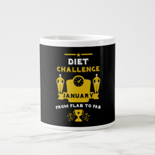 January Weight Loss Congratulation Large Coffee Mug