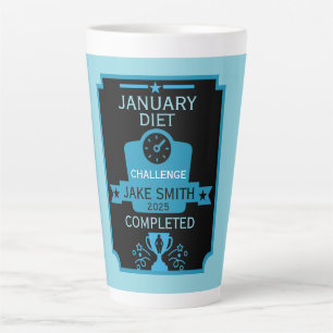 January Weight Loss Congratulation Latte Mug