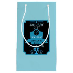 January Weight Loss Congratulation Small Gift Bag