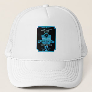 January Weight Loss Congratulation Trucker Hat