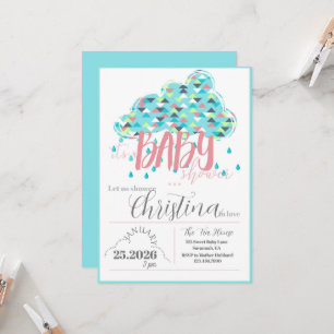 Janurary Sprinkle Shower Mum-to-be Baby Shower Invitation