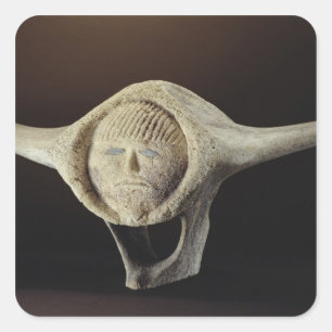 Janus Head, from Cape Dorset Square Sticker
