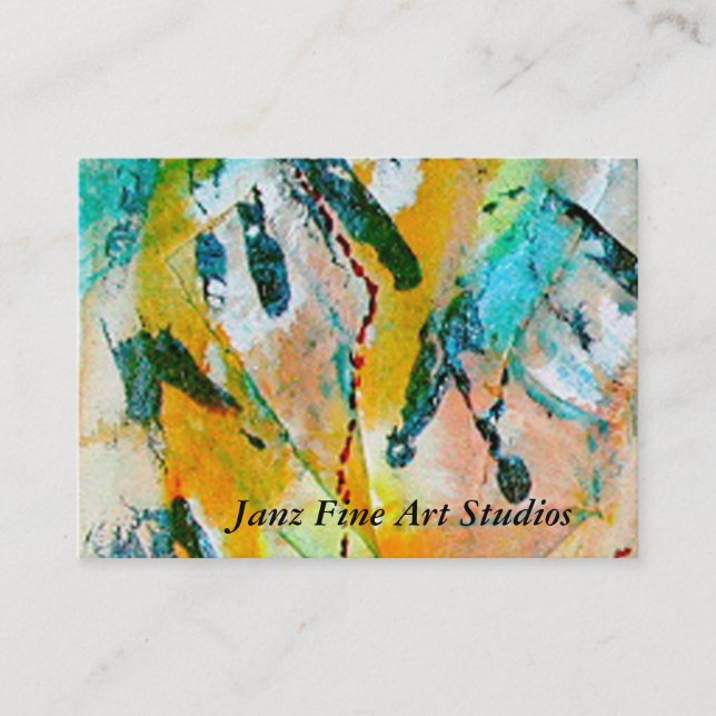 Janz Fine Art Studios Business Card (Front)