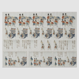Japan 1626 Emperor’s Procession Colour Decoupage Tissue Paper