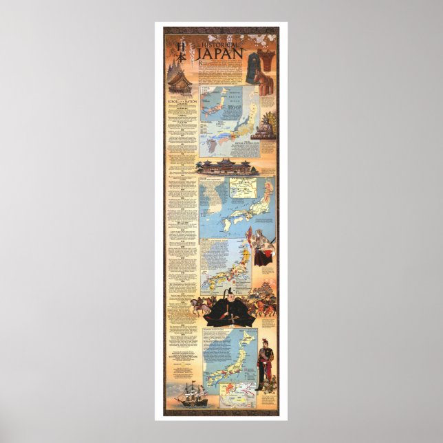 " Japan: 1984 Historical MAP ... Poster (Front)