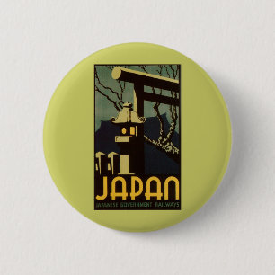 Japan 6 Cm Round Badge