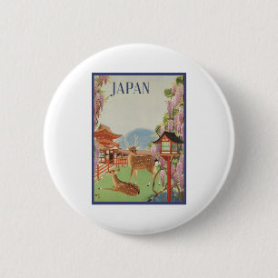 Japan 6 Cm Round Badge