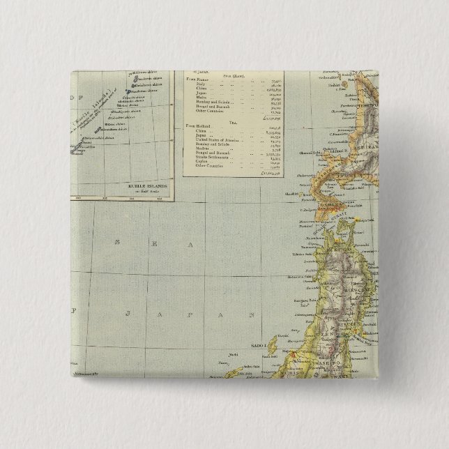 Japan 7 15 cm square badge (Front)