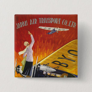 Japan Air Transport 15 Cm Square Badge