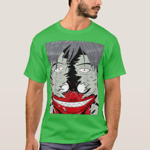 Japan Anime Japanese Evil Monster Graphic Art Demo T-Shirt