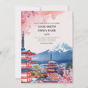 Japan Asia Japanese Destination Wedding Invitation