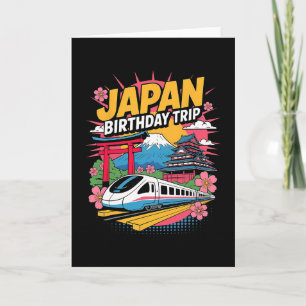 Japan Birthday Trip Tokyo Osaka Nagoya Cherry Blos Card