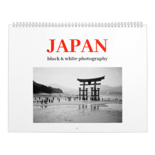 Japan: Black & White Photography 2026 Calendar