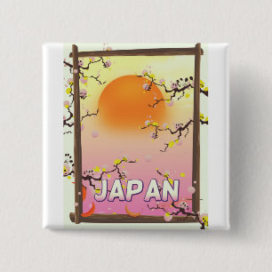Japan Blossom Garden 15 Cm Square Badge