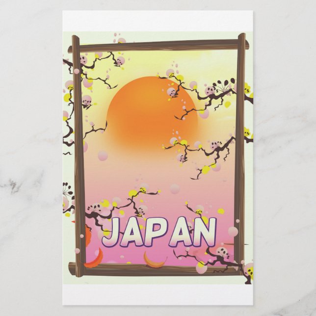 Japan Blossom Garden Stationery (Front)