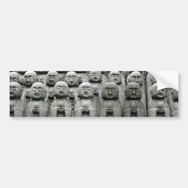 japan buddha bumper sticker (Front)