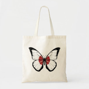 Japan Butterfly Flag Tote Bag