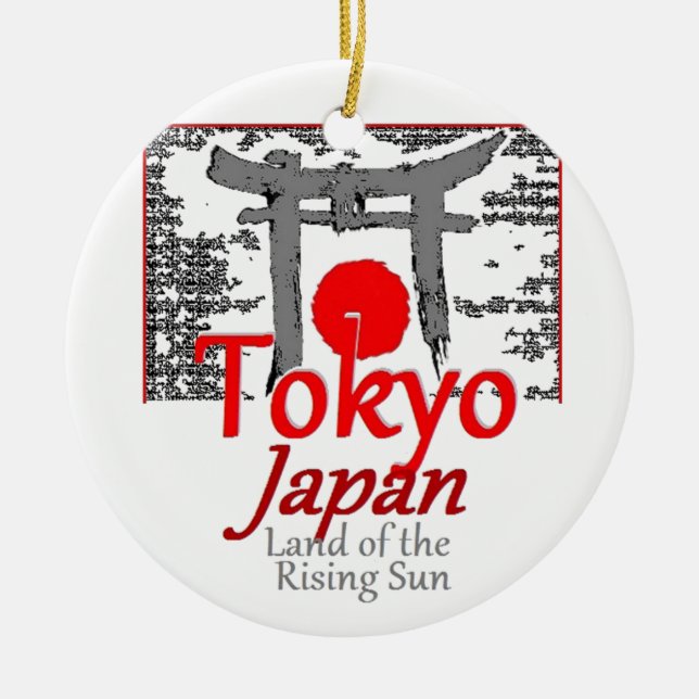 JAPAN CERAMIC TREE DECORATION (Front)