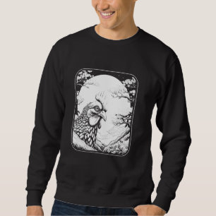 Japan Chicken Hen Farmer Farming - Farm Cherry Blo Sweatshirt