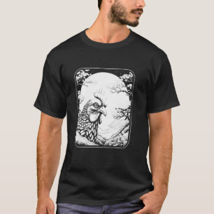 Japan Chicken Hen Farmer Farming - Farm Cherry Blo T-Shirt