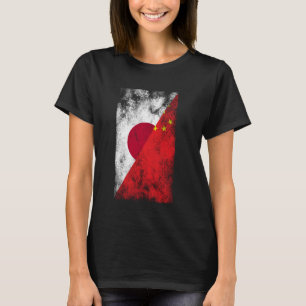 Japan China Flags - Japanese Chinese T-Shirt