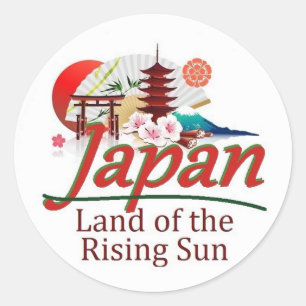 JAPAN CLASSIC ROUND STICKER