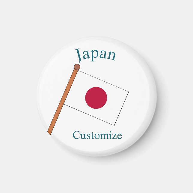 Japan Country Flag Thunder_Cove Magnet (Front)