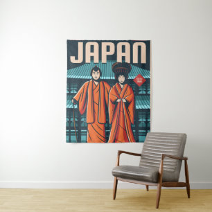 Japan culture tapestry