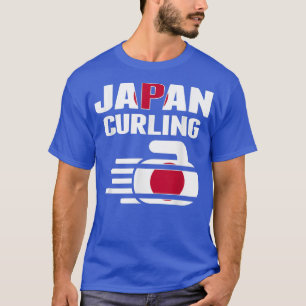 Japan Curling Rock Sport Fans Japanese Winter Spor T-Shirt