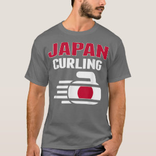Japan Curling Rock Sport Fans Japanese Winter Spor T-Shirt