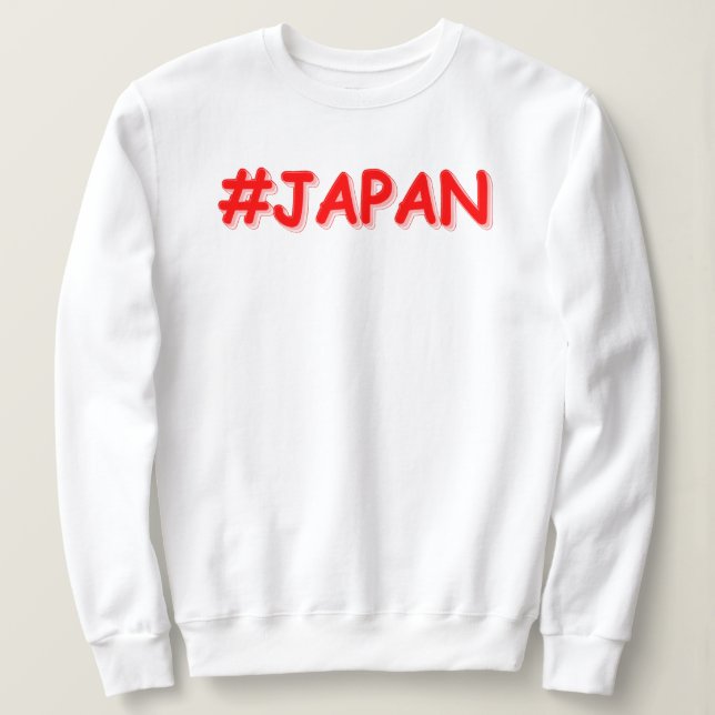 "#JAPAN" Cute Design. Buy Now Sweatshirt (Design Front)