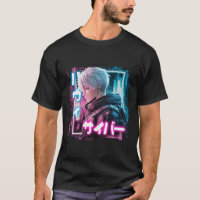 Japan Cyberpunk anime boy character 