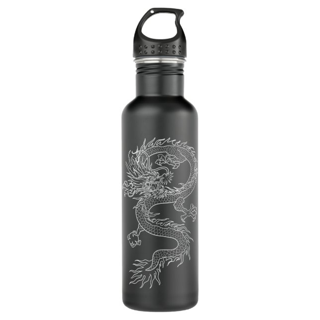 Japan Dragon Tattoo Drawing Traditional Japanese G 710 Ml Water Bottle (Front)