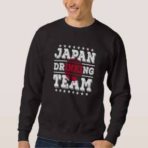 Japan Drinking Team Japanese Flag Drinking Sweatshirt