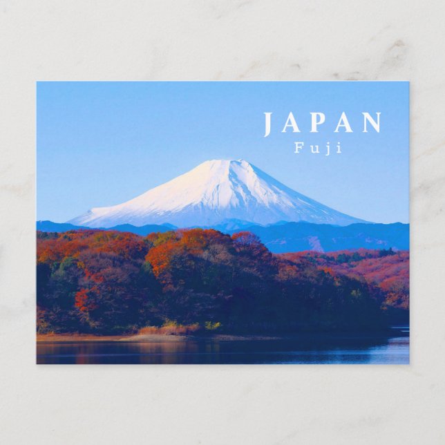 Japan Famous Fuji Postcard (Front)